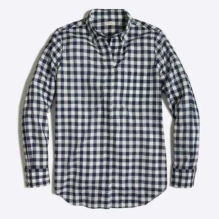 Gingham classic button-down shirt in boy fit