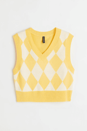 Yellow Sweater Vest