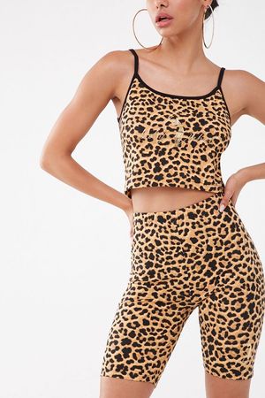 Baby Phat Leopard Print Biker Shorts | Forever 21