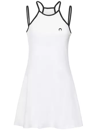 Ribbed cotton mini dress - Marine Serre - Women | Luisaviaroma