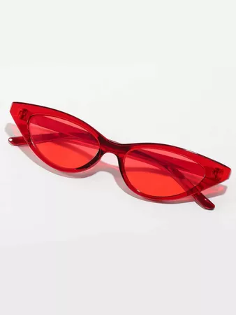 Cat Eye Tinted Lens Fashion Glasses | SHEIN USA