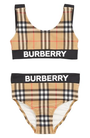 Burberry Liana Two-Piece Swimsuit (Toddler Girls, Little Girls & Big Girls) | Nordstrom