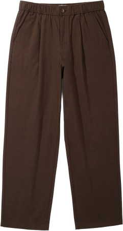 Zara pleated brown trouser