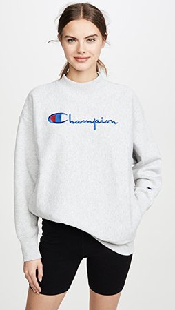Champion Premium Reverse Weave Big Script Oversize Crew Neck Sweatshirt | SHOPBOP