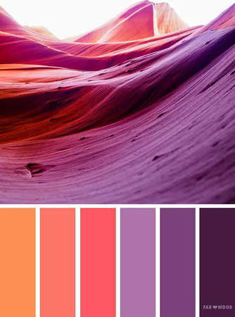 Purple matching colors