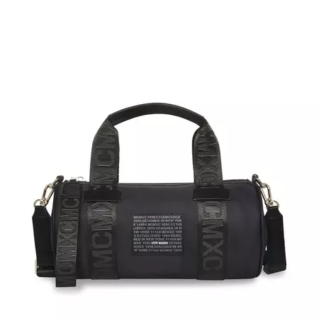 BZOOM Black Nylon Barrel Crossbody Bag | Women's Handbags – Steve Madden