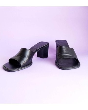 Y2k Sandals Chunky Heels Sandals Grunge Minimalist Mules | Etsy