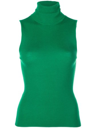 Alice+Olivia ribbed turtleneck top £324 - Fast Global Shipping, Free Returns