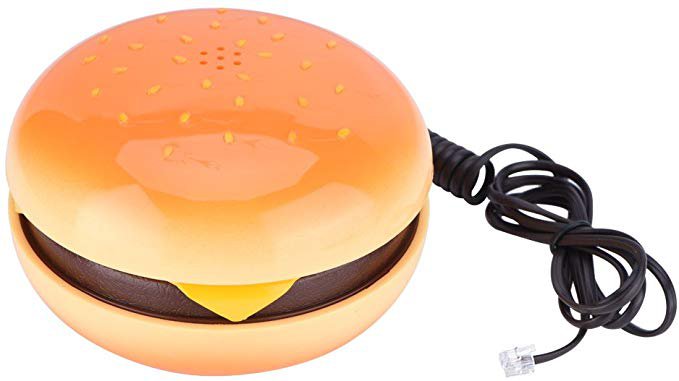Novelty Emulational Hamburger Telephone,Wire Landline Phone Home Decoration: Amazon.ca: Office Products