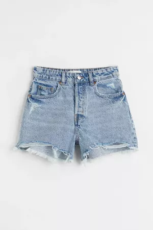 Denim Shorts - Light denim blue - Ladies | H&M US