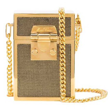 MARK CROSS Gold Nicole Box Handbag
