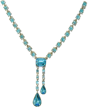 Pear cut aquamarine pendant necklace