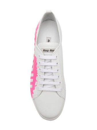 Miu Miu Sneakers Con Logo Laterale - Farfetch