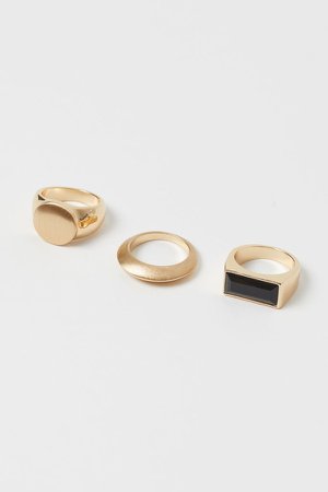3-pack Rings - Gold