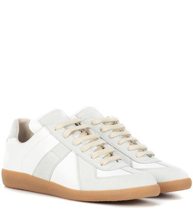Replica leather sneakers