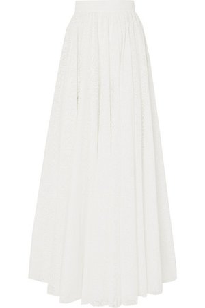 Alaïa | Pleated cotton-blend jacquard maxi skirt | NET-A-PORTER.COM