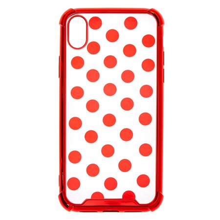 Red Polka Dot Phone Case - Fits iPhone XR | Claire's US