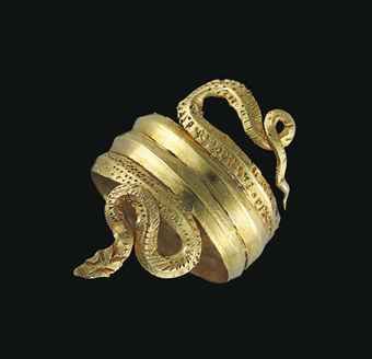 gold snake bangle