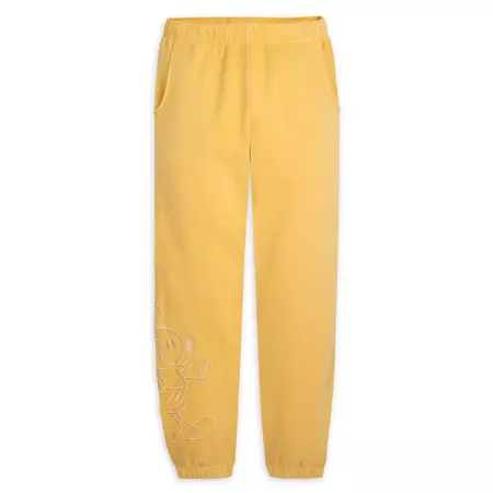 Mickey Mouse Genuine Mousewear Sweatpants for Adults – Gold | shopDisney