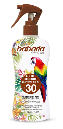 TROPICAL SUN ACEITE PROTECTOR SPF30 | babaria