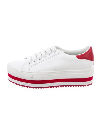Marc Jacobs Leather Platform Sneakers - Shoes - MAR72305 | The RealReal