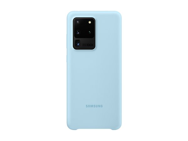 Galaxy S20 Ultra 5G Silicone cover Blue Mobile Accessories - EF-PG988TLEGUS | Samsung US