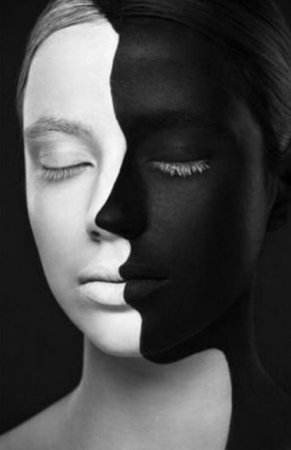 Black & White makeup
