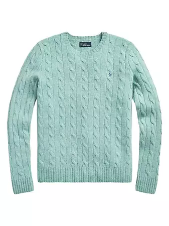 Shop Polo Ralph Lauren Wool & Cashmere Cable-Knit Sweater | Saks Fifth Avenue