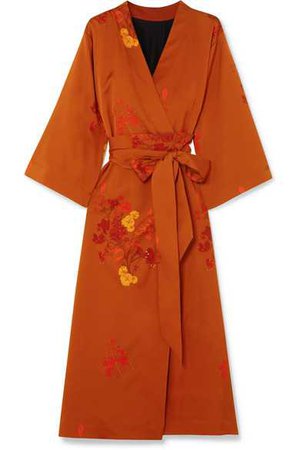 Ellery | Bishop floral-print silk-satin wrap dress | NET-A-PORTER.COM