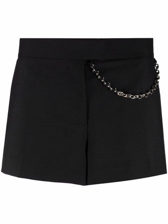 Shop Givenchy chain-detail tailored shorts with Express Delivery - FARFETCH