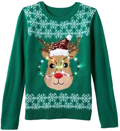 Green Christmas Sweater 1
