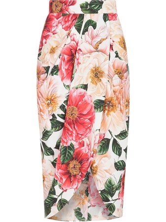 Dolce & Gabbana Floral Print Pencil Skirt - Farfetch