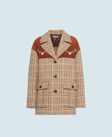 Shetland jacket | Miu Miu ML596_1V7S_F0D22