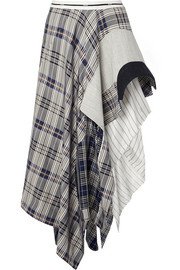 Rodarte | Asymmetric ruffled broderie anglaise cotton midi skirt | NET-A-PORTER.COM
