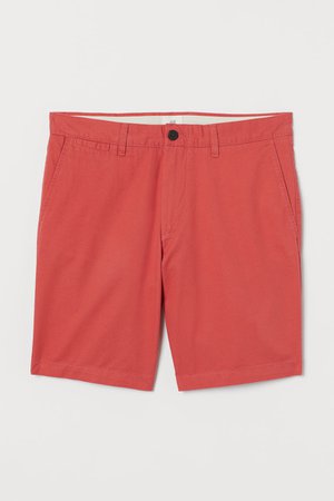 Chino Shorts - Bright red - | H&M US