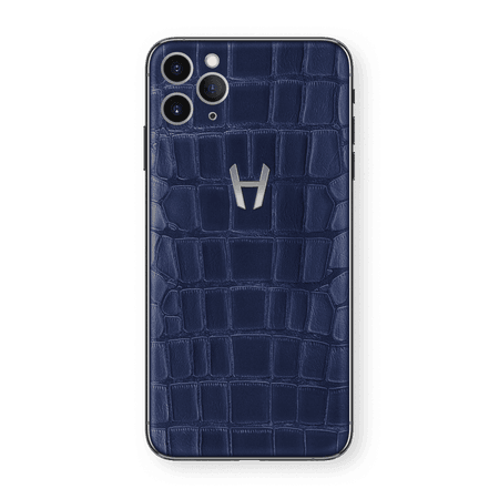 Hadoro iPhone 11 Pro Max Signature | Alligator - Stainless Steel - Black – Hadoro Paris