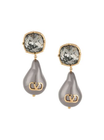 Shop gold Valentino Garavani VLOGO signature earrings with Express Delivery - Farfetch