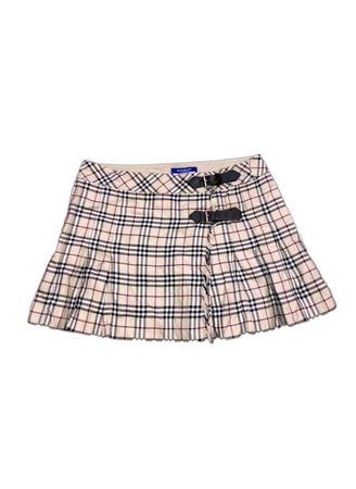 tartan mini skirt buckle Y2k
