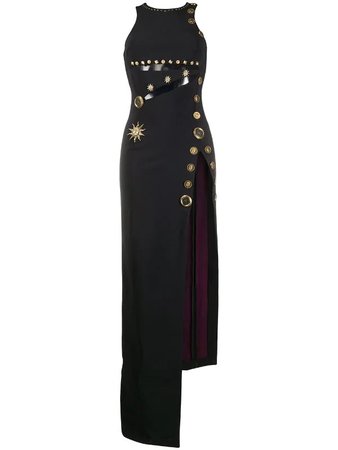 Fausto Puglisi cut-out detail embellished evening dress