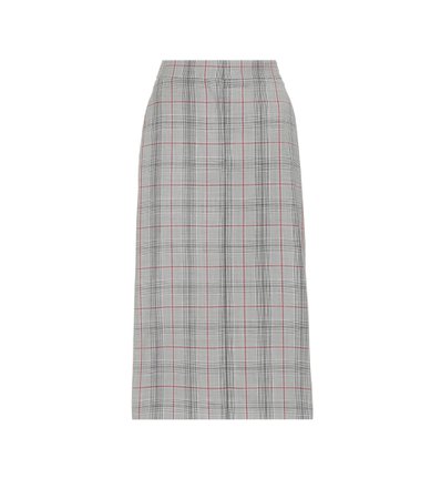 Plaid Wool Pencil Skirt - Calvin Klein 205W39NYC | mytheresa