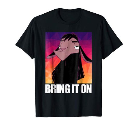 Amazon.com: Disney Emperor's New Groove Kuzco Llama Bring It On T-Shirt: Clothing