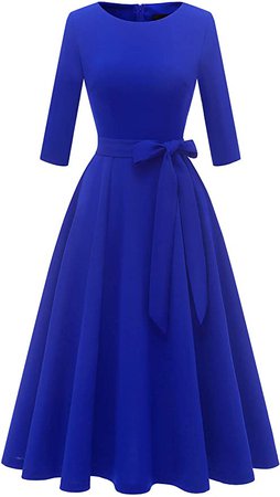 DRESSTELLS Vintage Women Tea Dress, Cocktail Party Dress for Church/Work at Amazon Women’s Clothing store