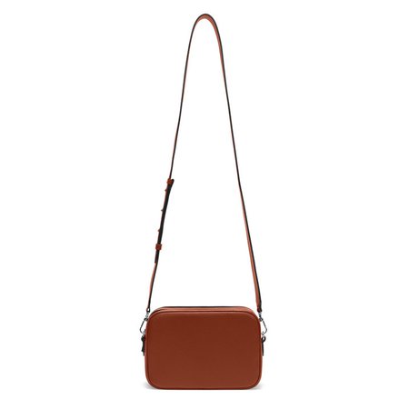 Meadow Double Zip Camera Bag | Full Grain Leather Terracotta Orange