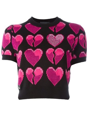 Short sleeve heartbreak sweater