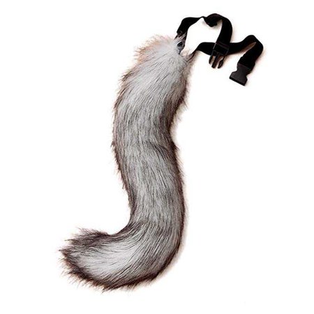 Amazon.com: DingAng Teen/Adult Faux Fur Tail for Cosplay Halloween Party: Clothing