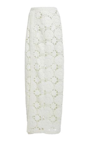 Lace Crochet Midi Skirt By Elie Saab | Moda Operandi
