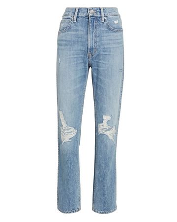 SLVRLAKE Virginia Slim Straight-Leg Jeans | INTERMIX®