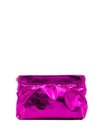 Isabel Marant Luz metallic-finish clutch bag pink MP016221E025M - Farfetch