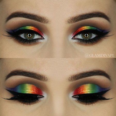 Rainbow Eye Makeup - Pride Month