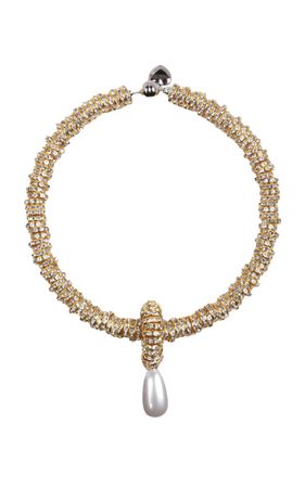 Pearl, Crystal Gold-Tone Necklace By Julietta | Moda Operandi